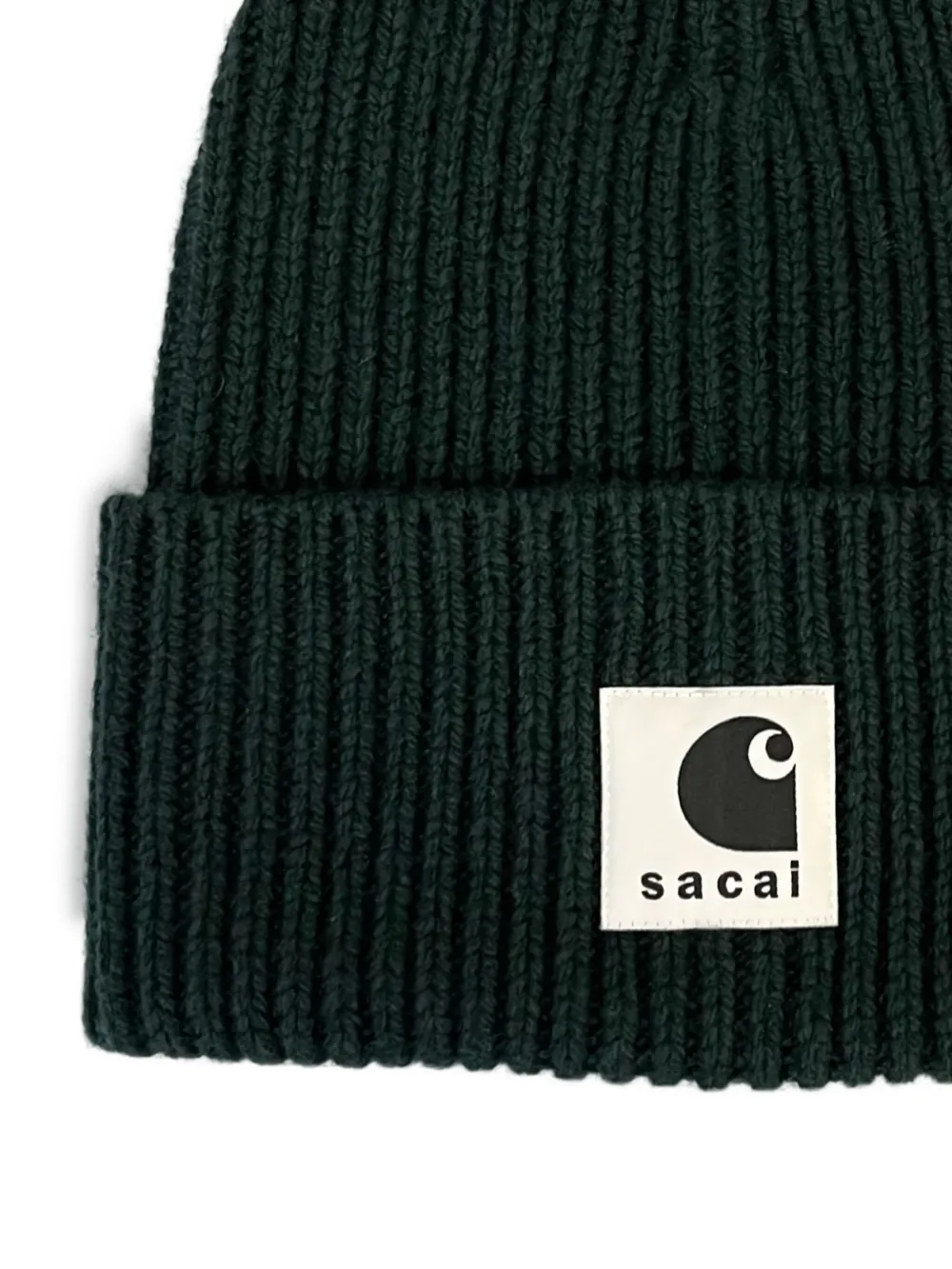 sacai gorro tejido de canalé en colaboración con Carhartt WIP | Hombre | Image 2
