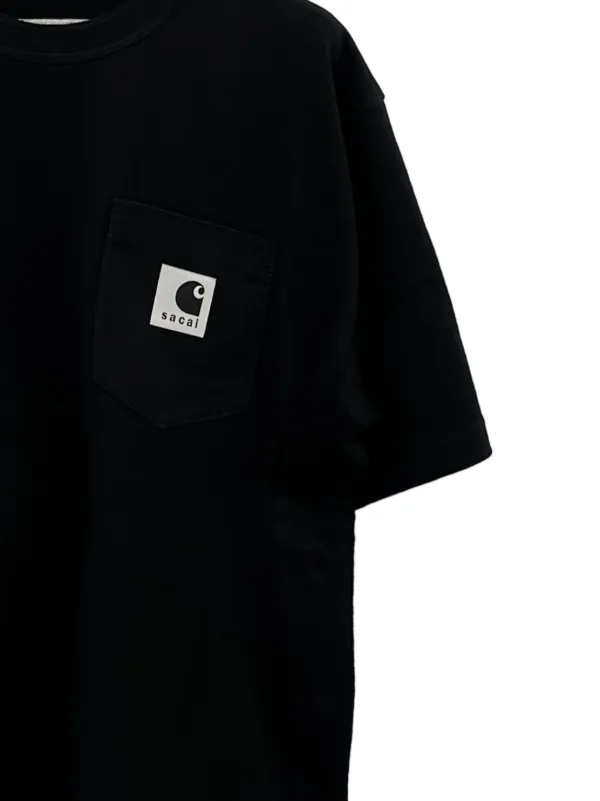 Sacai x Carhartt WIP pocket-detail T-shirt | Black | FARFETCH