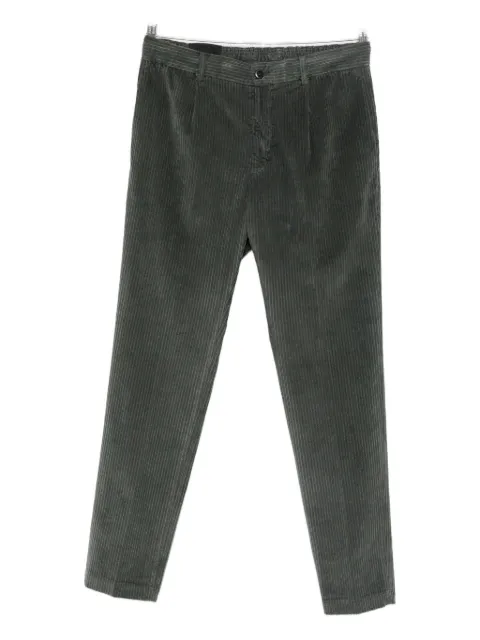michael coal pleated corduroy trousers