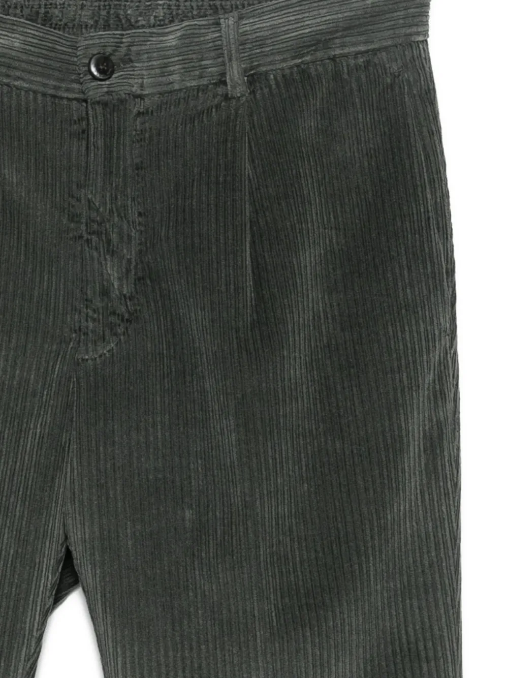 michael coal Ribfluwelen plooibroek Groen