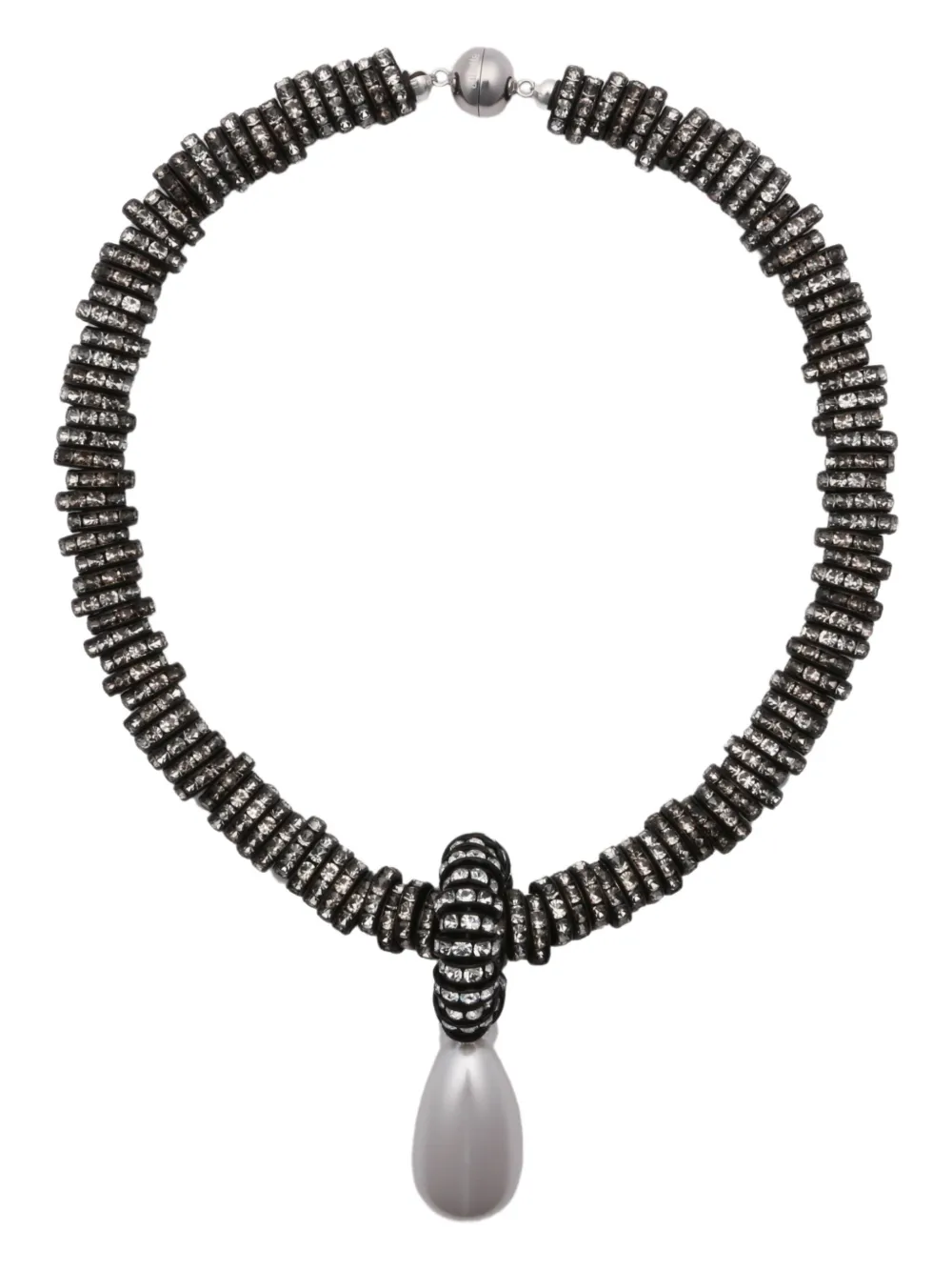 Julietta Pearl-drop Necklace In Brown