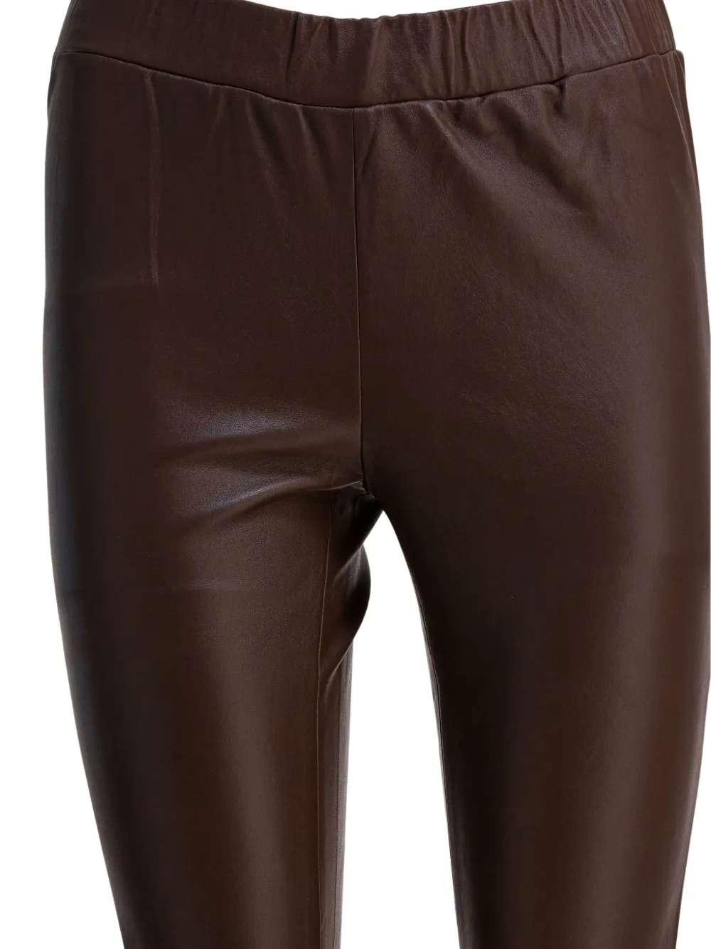 Max & Moi Elasticated-waistband Leggings In Brown