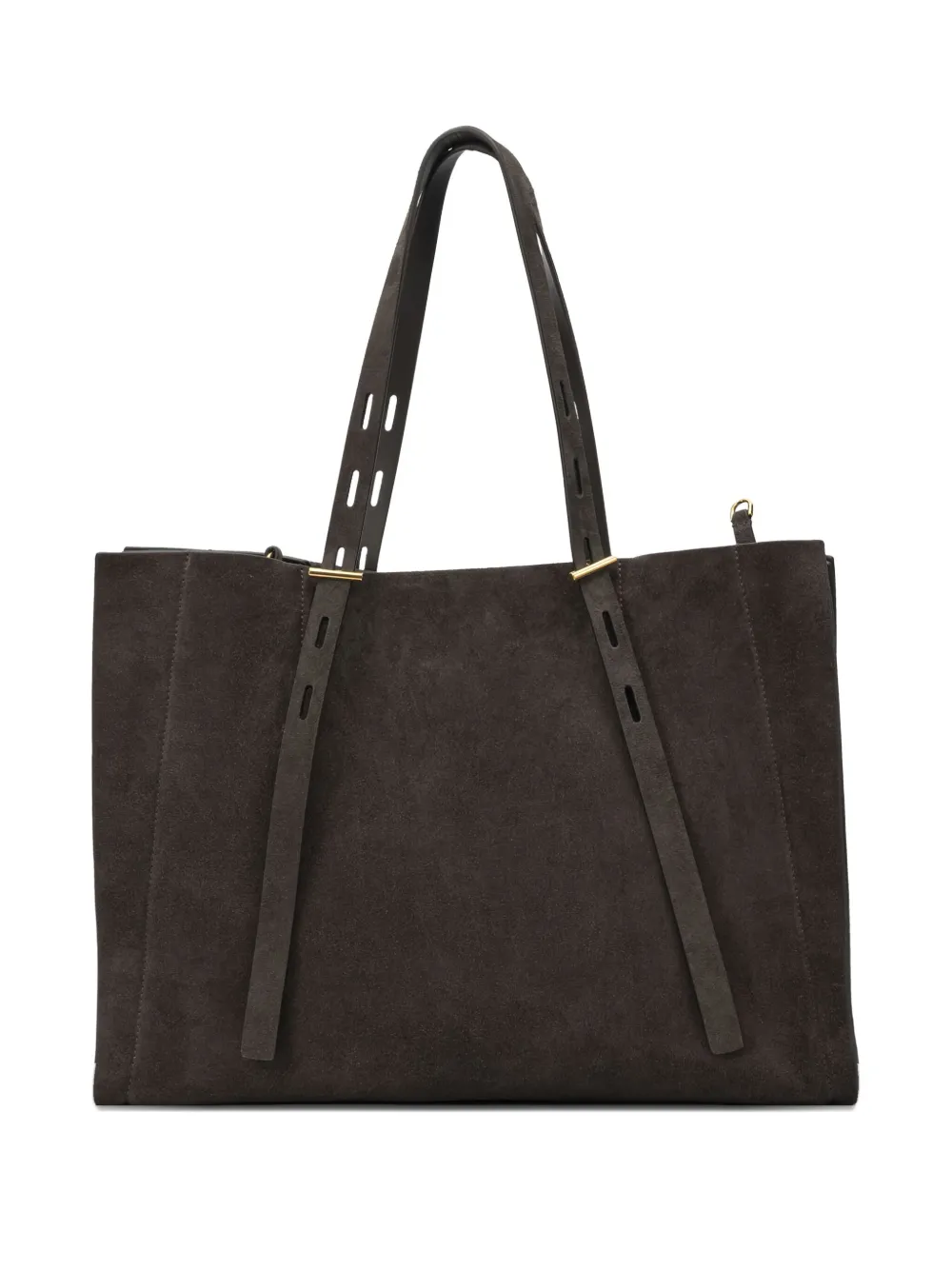 MINO BOSSI Paula suede leather tote bag - Bruin