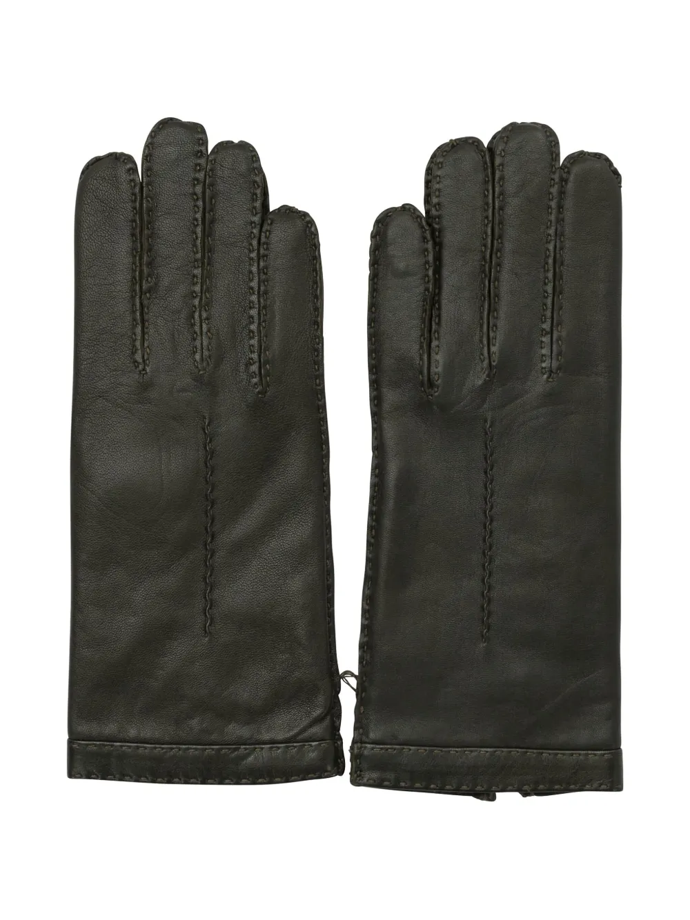 Restelli wool-cashmere blend gloves - Verde