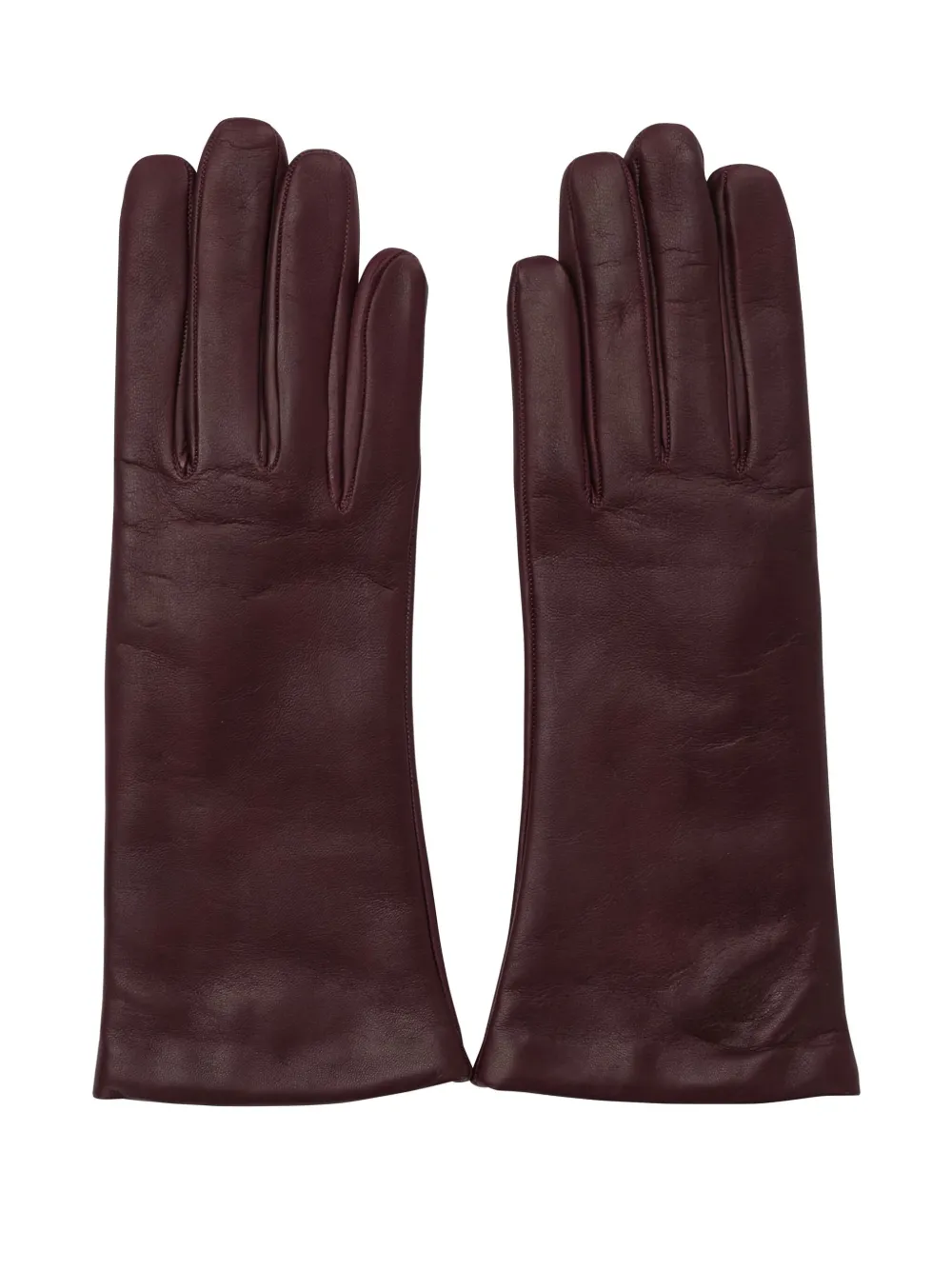 Restelli Leather Gloves In Brown