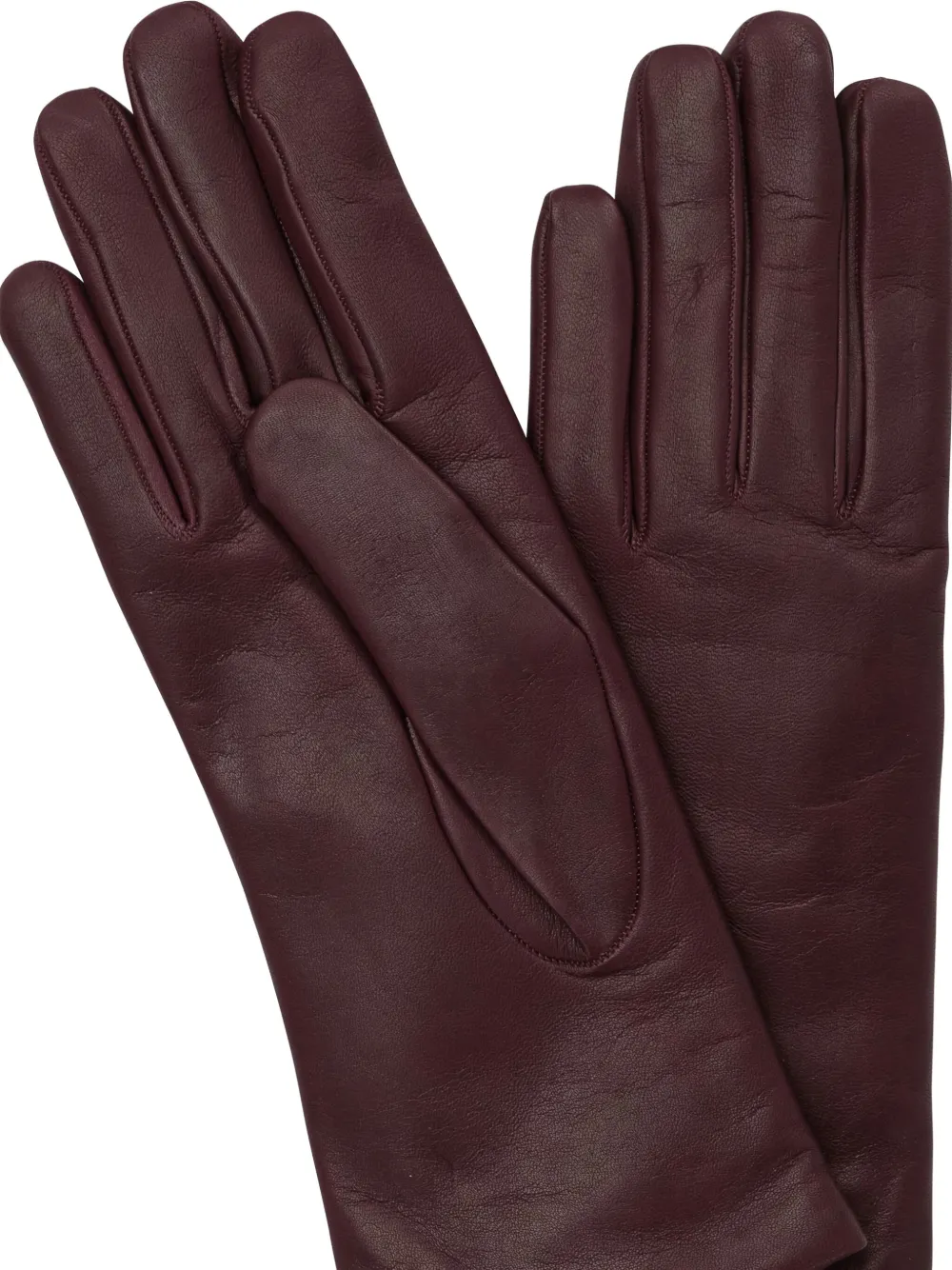 Restelli Leather Gloves In Brown
