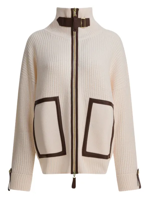 Max & Moi Gelaia zip buckle cardigan