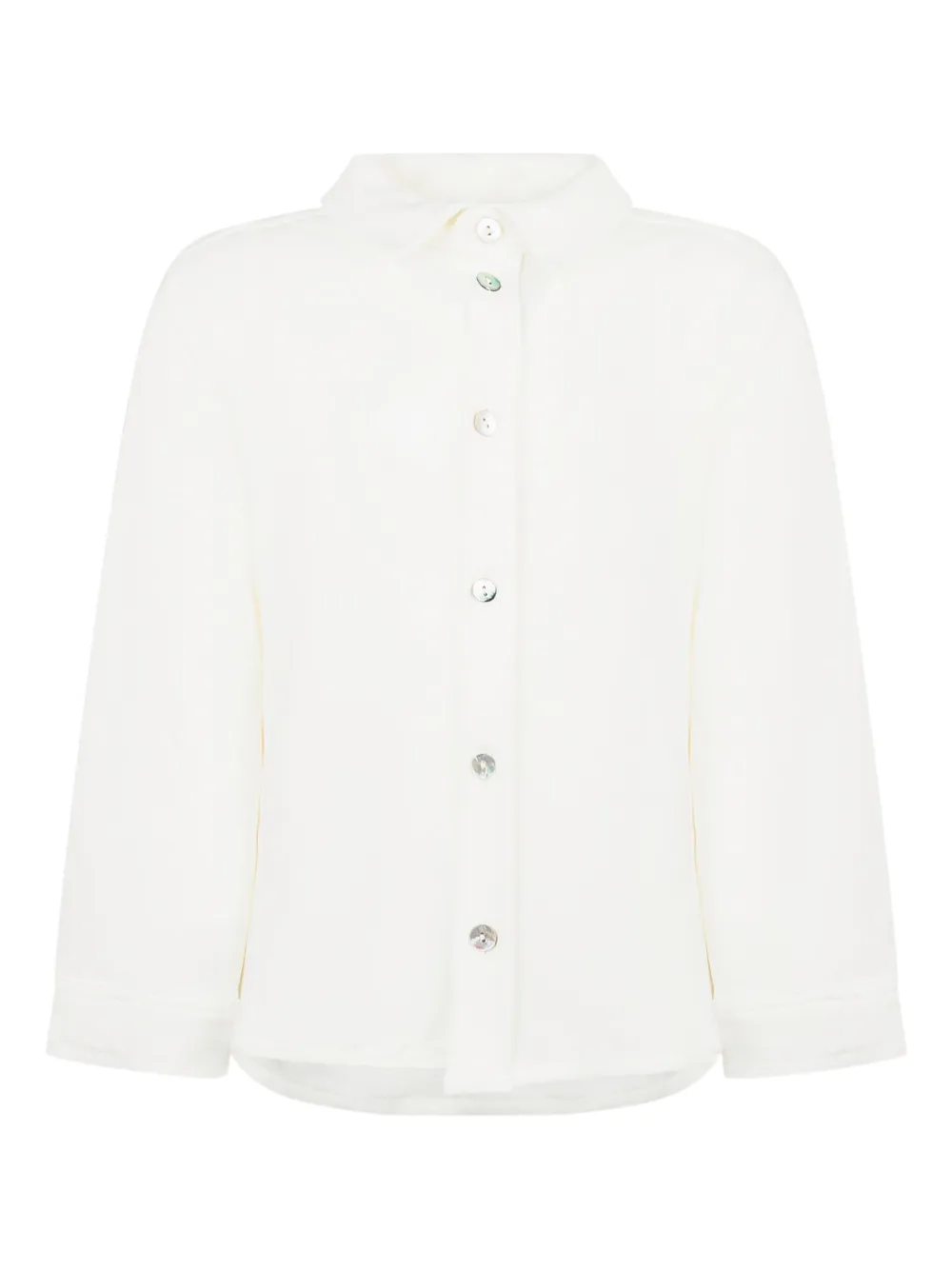 L'ORSOBRUNO long-sleeved cotton shirt | White | Image 1