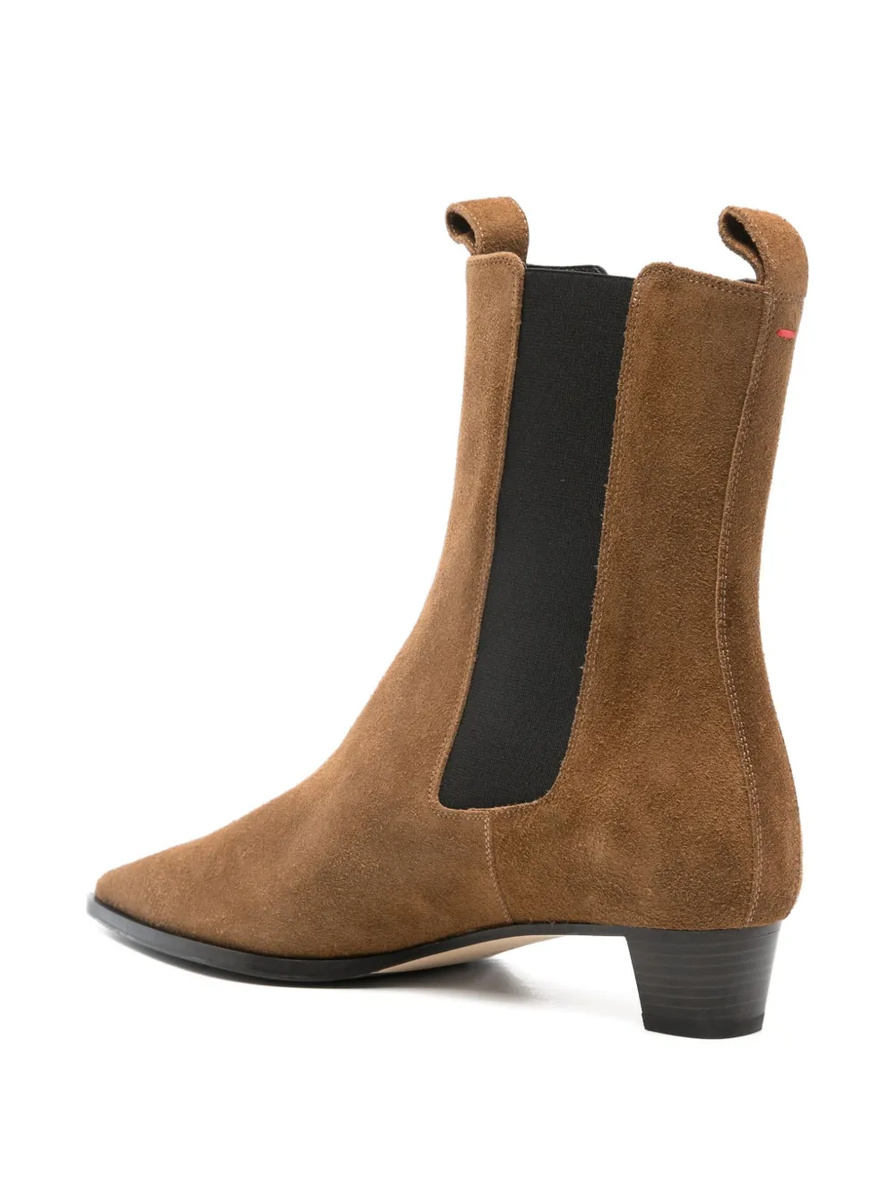 Aeyde 30mm Kiki suede Chelsea boots Bruin