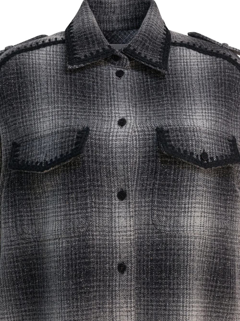 Golden Goose Geruite mini-jurk Grijs