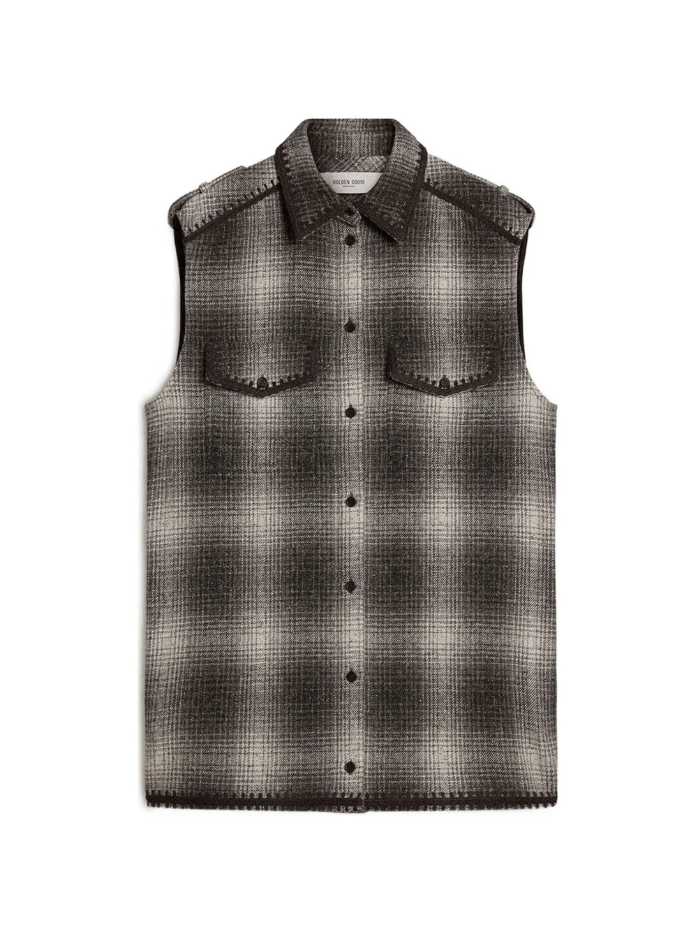 Golden Goose checked mini dress - Grigio
