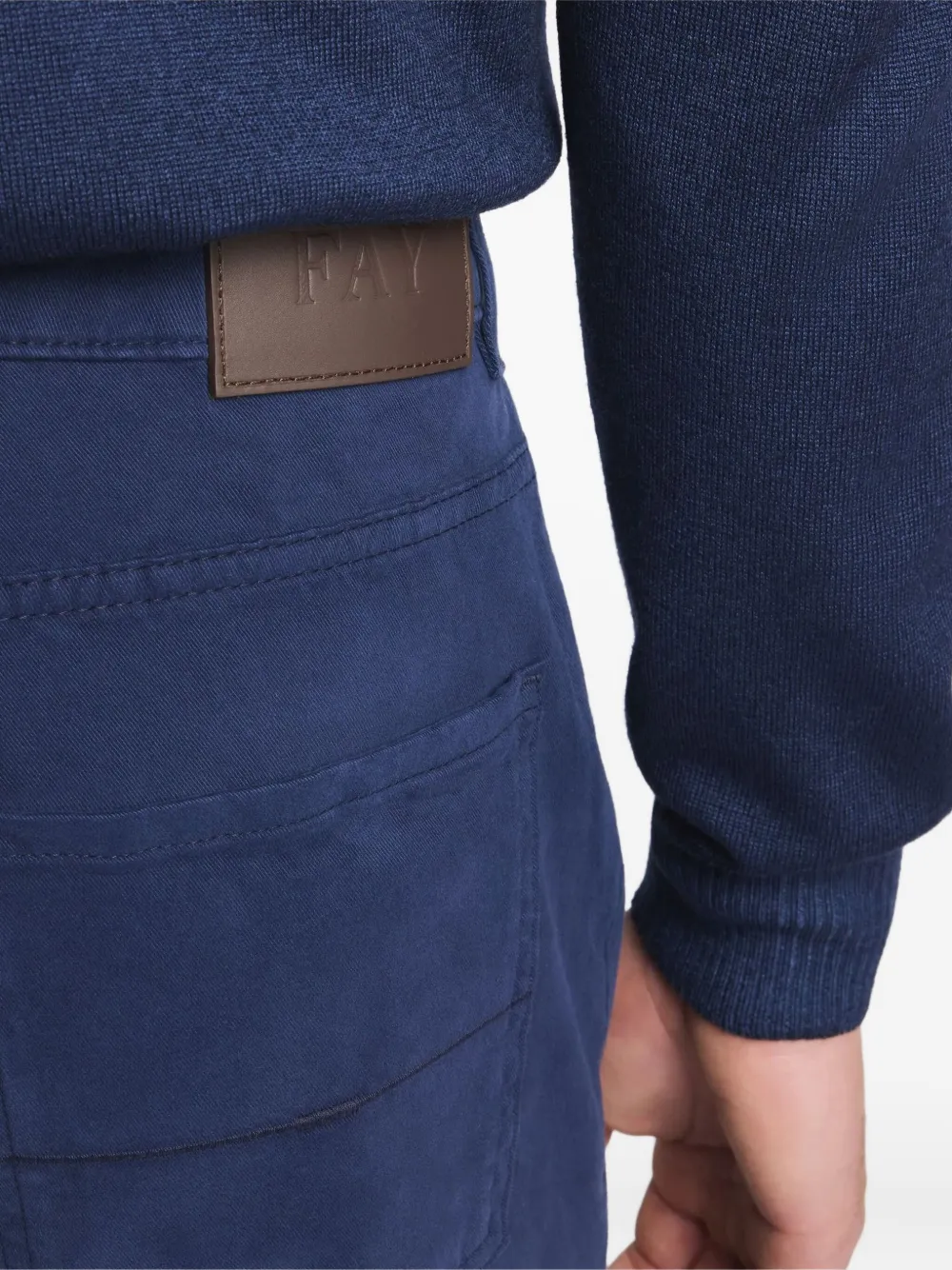 Fay Five-pocket Trousers In Blue