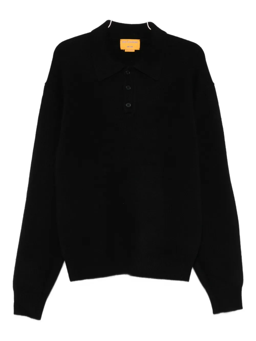Guest In Residence Cashmere Polo Shirt In Black