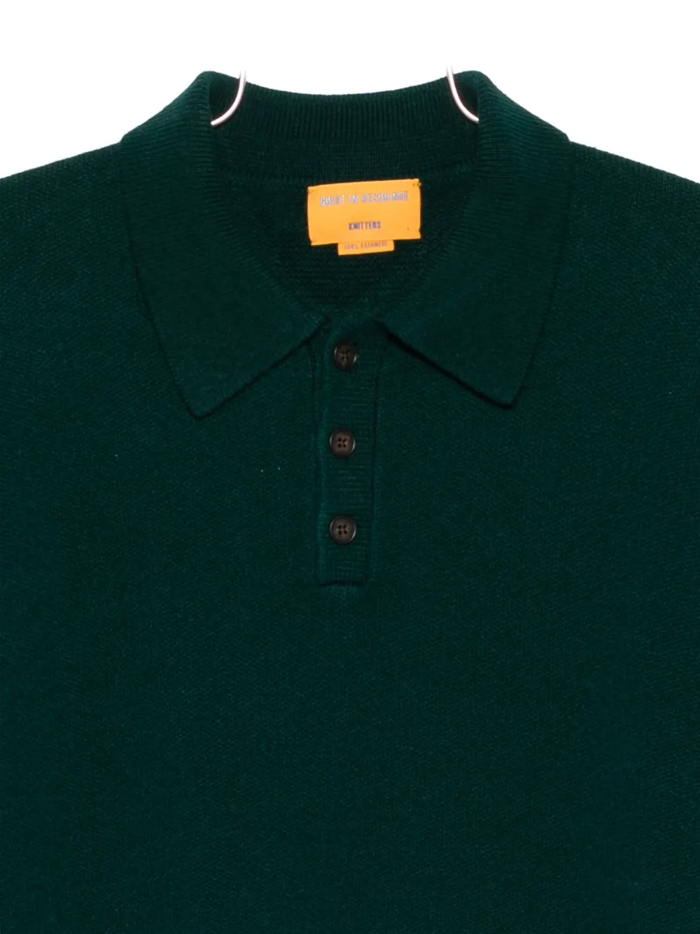 Guest In Residence Button-fastening Polo Shirt In Black