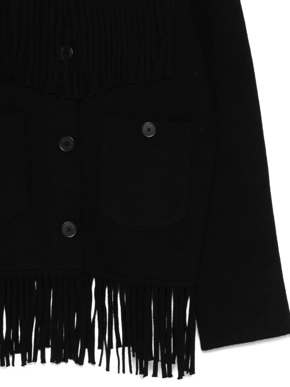 Guest In Residence Fringed Jacket In Black