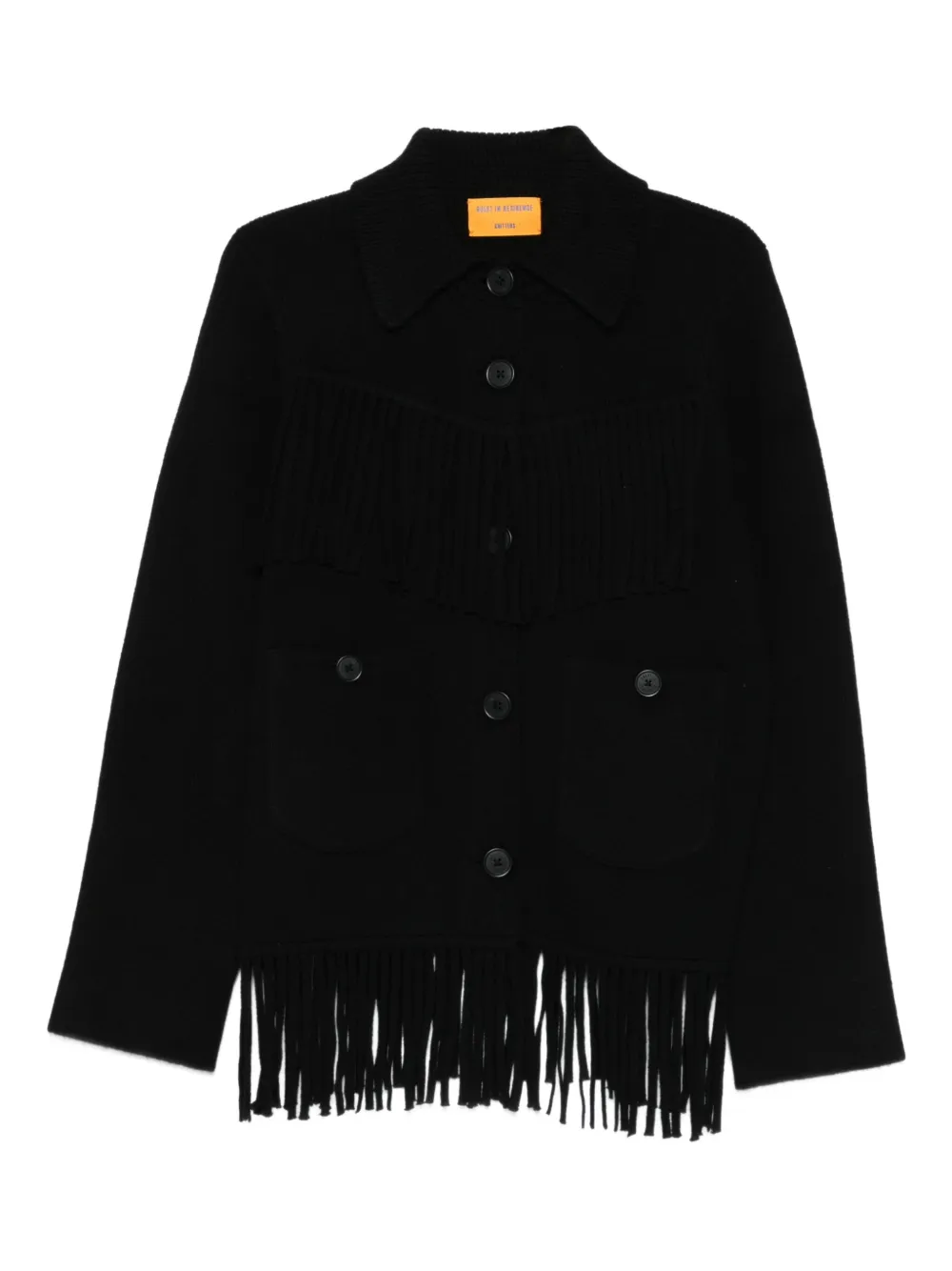 Guest In Residence chamarra con flecos | negro | Image 1