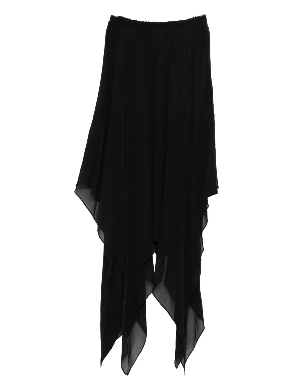 Saint Laurent Pre-Owned Gonna asimmetrica anni '90 - Nero