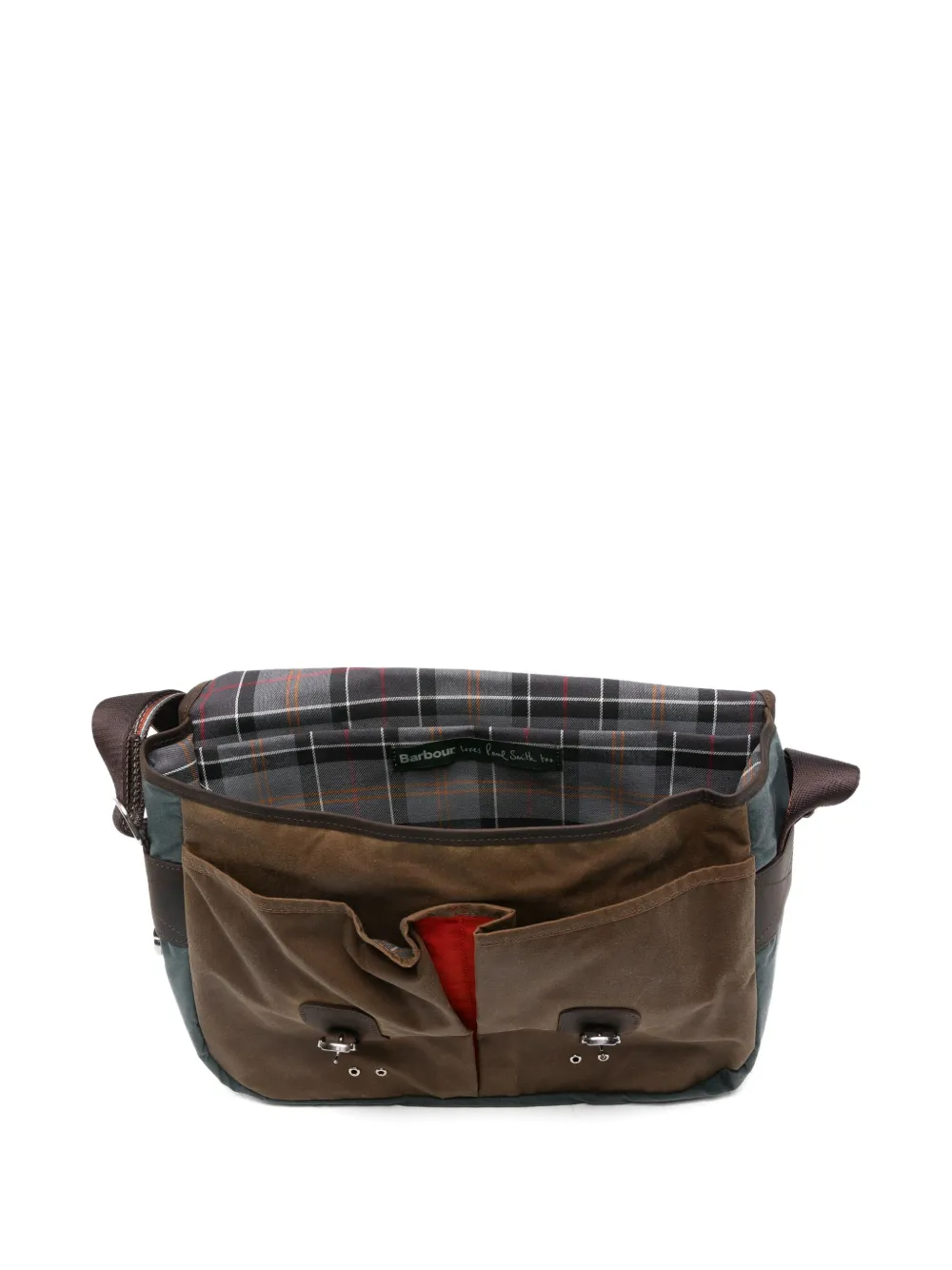 Barbour Schoudertas met gespdetail Bruin