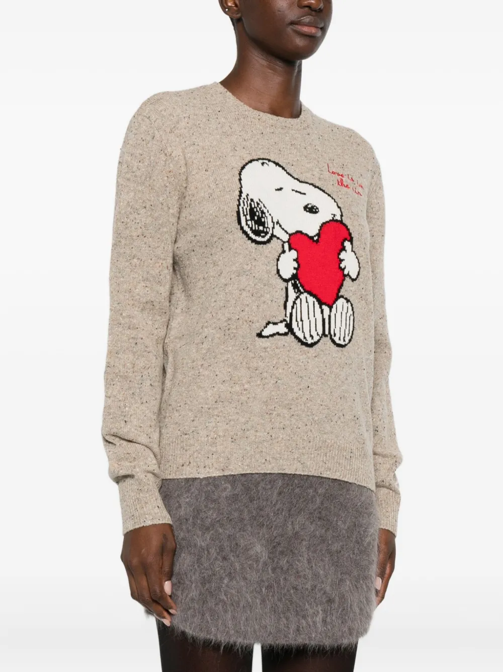 Mc2 Saint Barth X Peanuts New Queen Jumper In Neutral