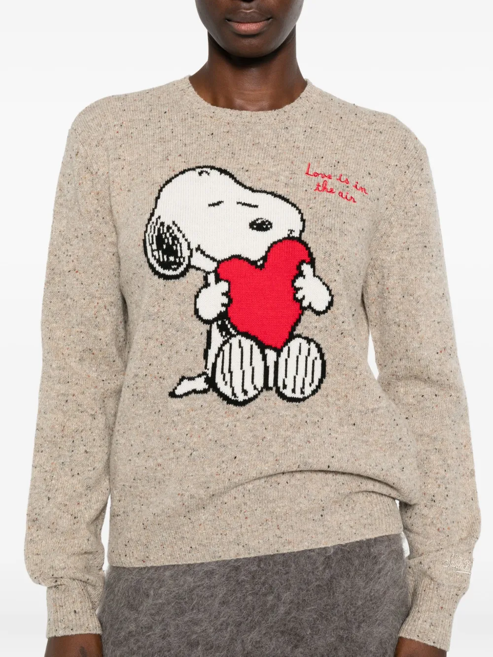 Mc2 Saint Barth X Peanuts New Queen Jumper In Neutral