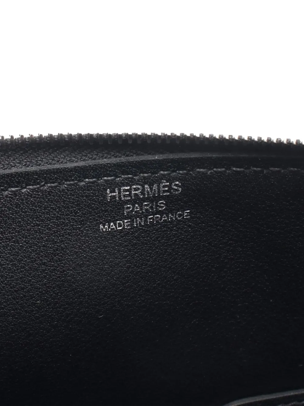 Pre-owned Hermes 2023 Evergrain Zip Ango Chaine D'ancre Gm Pouch In Black