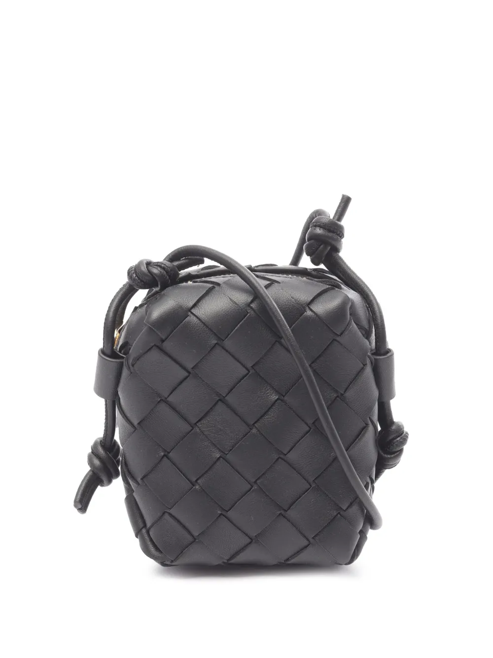 Bottega Veneta Pre-Owned bolsa crossbody Candy Lambskin Intrecciato Vertical Loop 2012-2025 | negro | Image 1