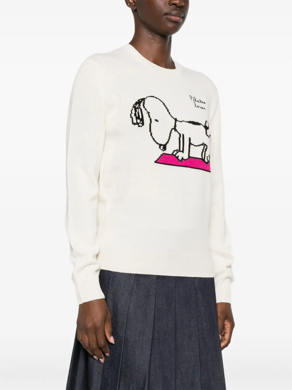 MC2 Saint Barth x Peanuts New Queen trui Wit