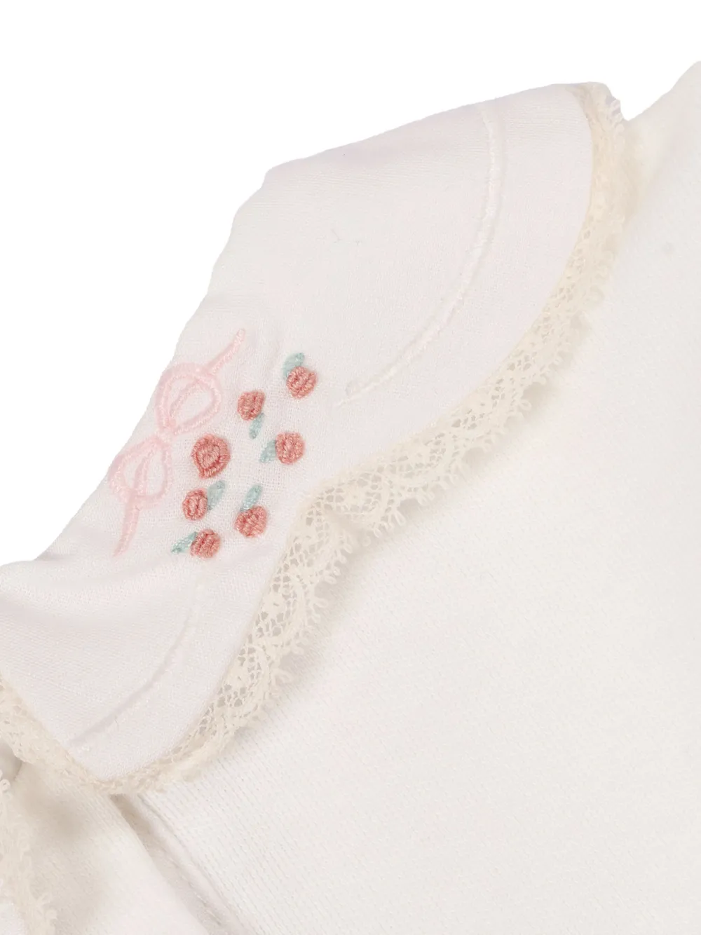 Tartine Et Chocolat Romper met geborduurde kraag Wit