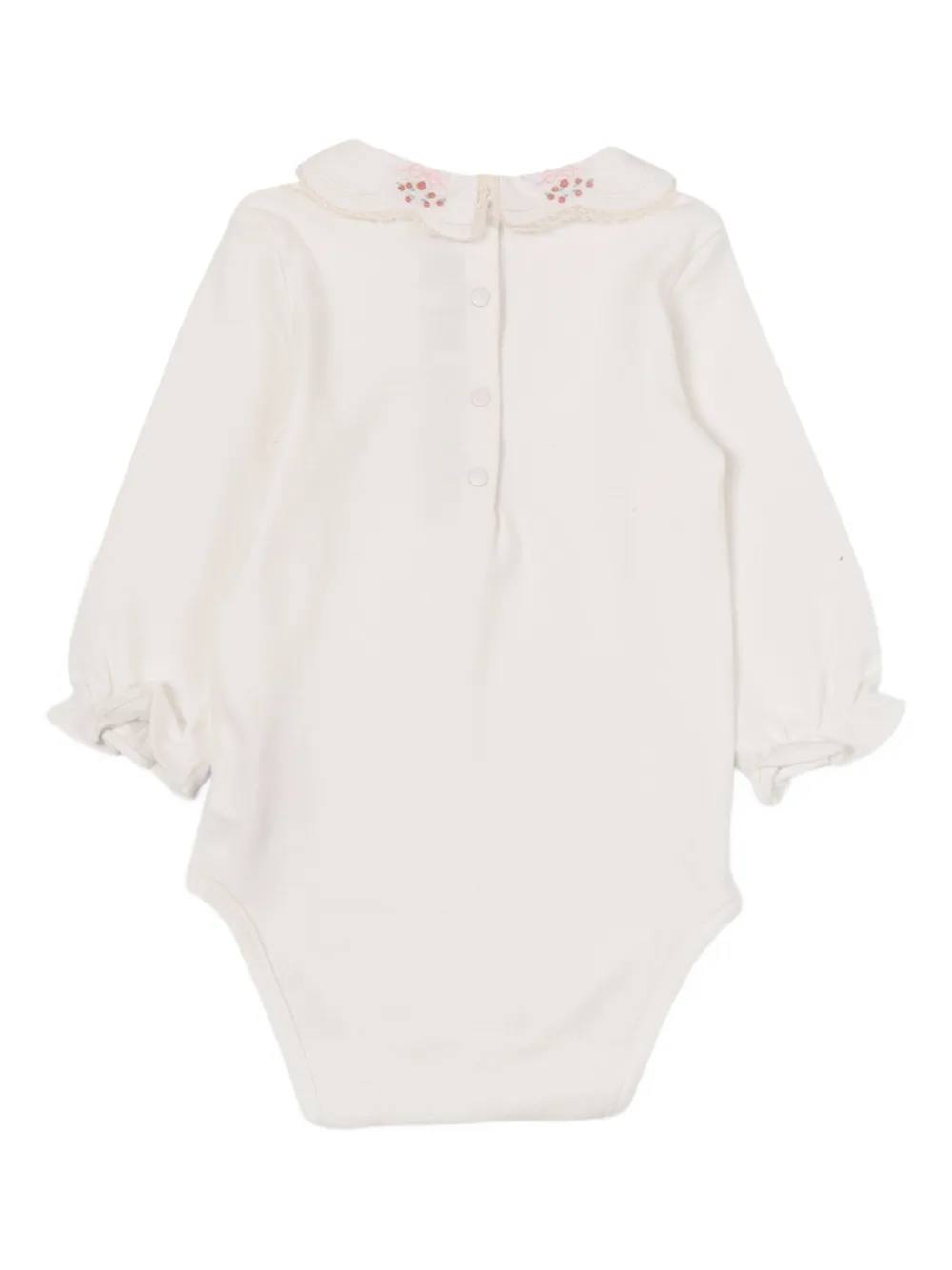 Tartine Et Chocolat Romper met geborduurde kraag Wit