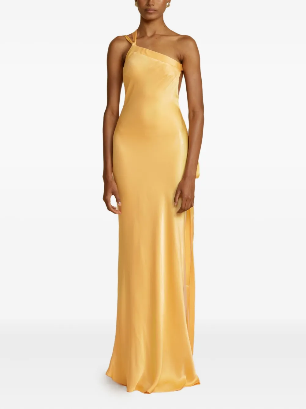 ARCINA ORI Monique asymmetric maxi dress | Yellow | Image 1