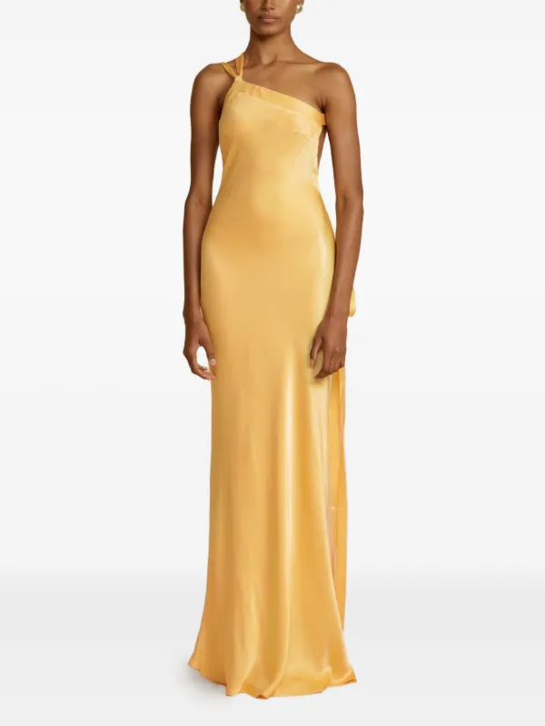 ARCINA ORI - Monique Dress XL | Elegant Designer Dress | Formal Designer Yellow Open Back Dress | Luxury Cocktail Gown ARCINA ORI - Monique Dress XL | Elegant Designer Dress | Formal Designer Yellow Open Back Dress | Luxury Cocktail Gown