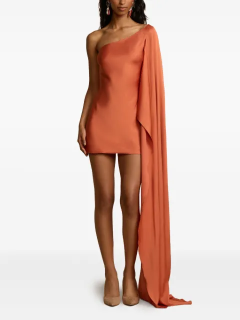 ARCINA ORI Cyra asymmetric one-shoulder mini dress