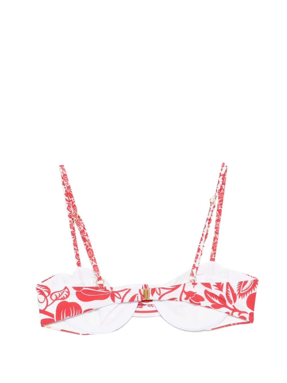 FARM Rio Bikinitop met beugel en bloemenprint Wit