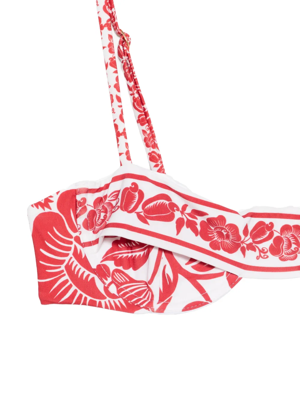 FARM Rio Bikinitop met beugel en bloemenprint Wit