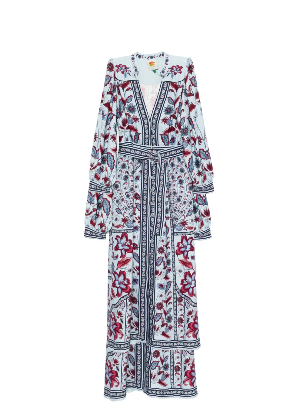 FARM Rio Marcelle floral belted midi dress - Blu