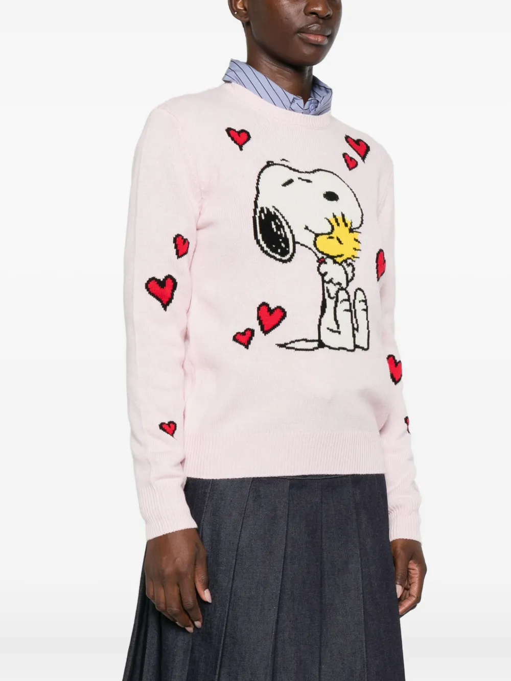Mc2 Saint Barth X Peanuts New Queen Jumper In Pink