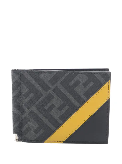Fendi Pre-Owned 2010-2025 Zucca Coated Canvas Diagonal card holder