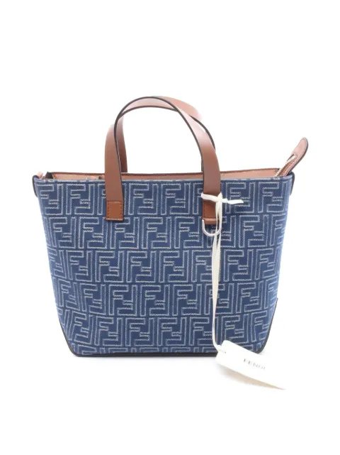 Fendi Pre-Owned tote Small Jacquard FF Shopping Bag 2020-2025