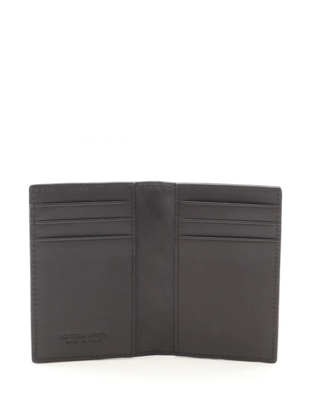 Pre-owned Bottega Veneta 2012-2025 Intrecciato Case Card Holder In Brown