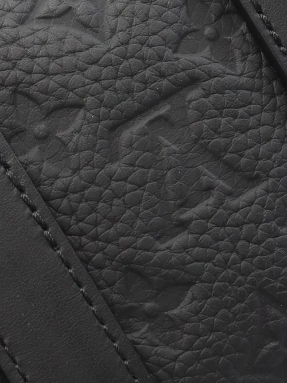 Pre-owned Louis Vuitton 2021-2025 Monogram Taurillon Keepall Bandouliere 25 Satchel In Black