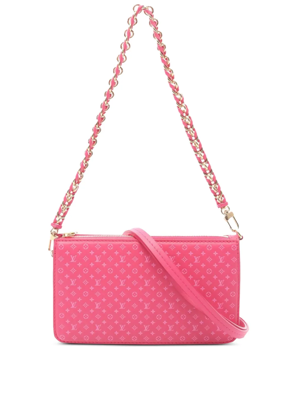 Louis Vuitton Pre-Owned Borsa a tracolla Nanogram Lexington in pelle di vitello goffrata 2021-2025 | rosa | Image 1