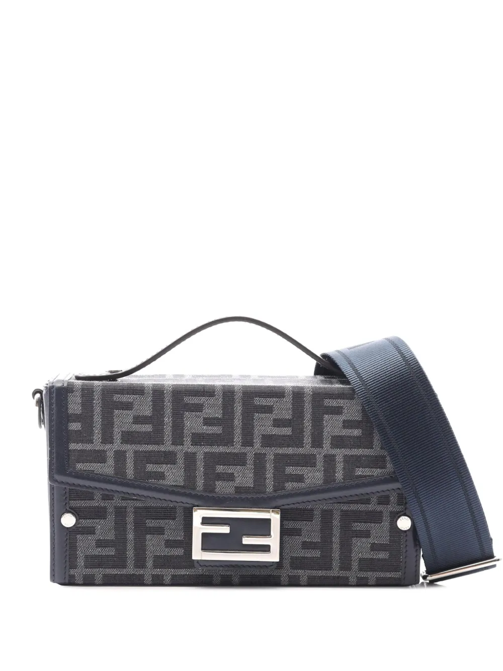 Fendi Pre-Owned bolsa de mano Zucca Canvas Soft Trunk Baguette 2010-2025 | gris | Image 1