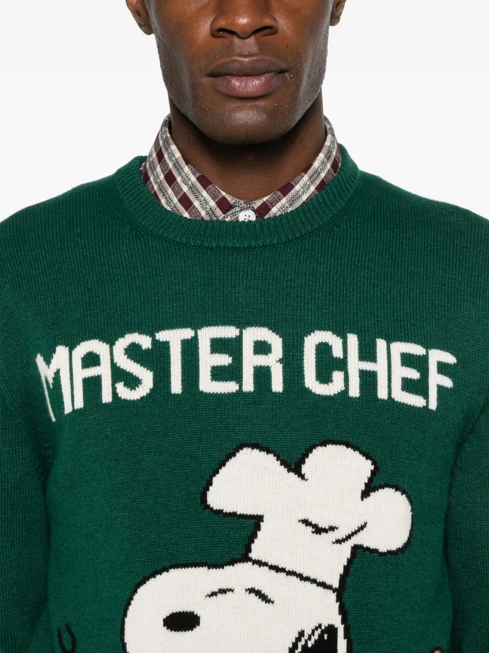 Mc2 Saint Barth X Peanuts Snoopy Masterchef Jumper In Green