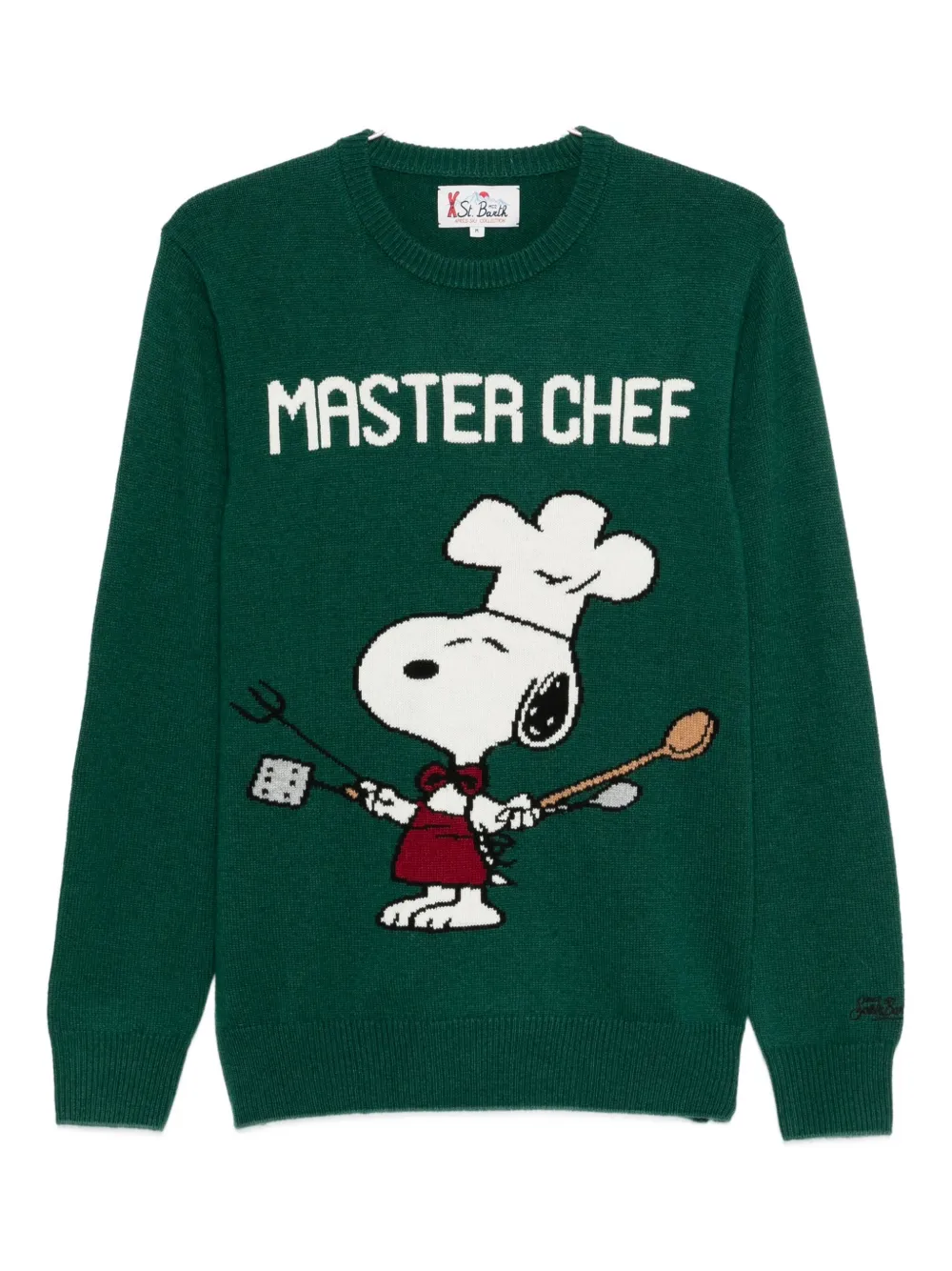 MC2 Saint Barth x Peanuts Snoopy Masterchef jumper | Green | Image 1