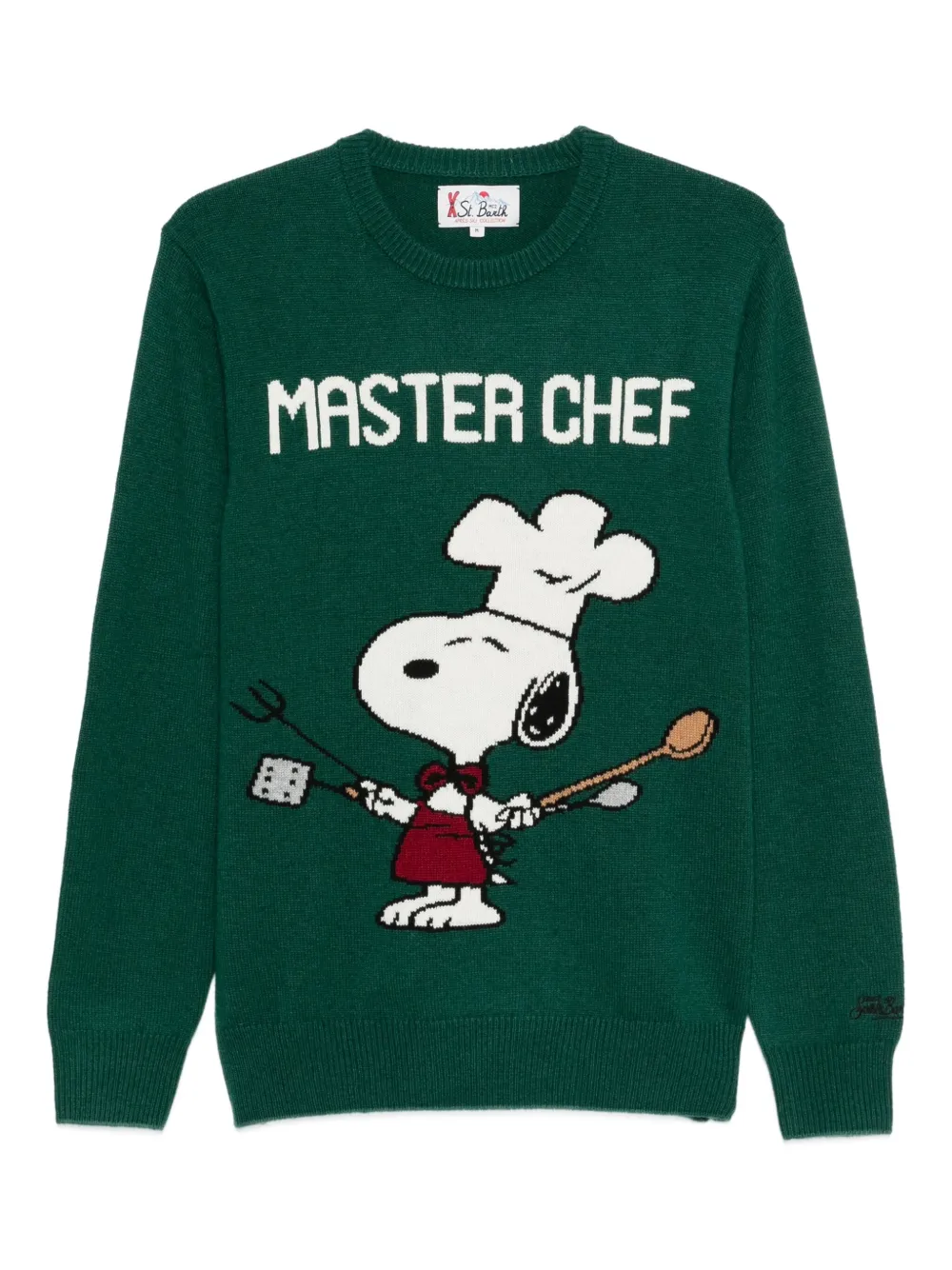 MC2 Saint Barth x Peanuts Snoopy Masterchef jumper | Green | Image 1