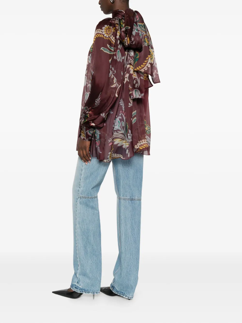 ETRO Blouse met paisley-print - Rood