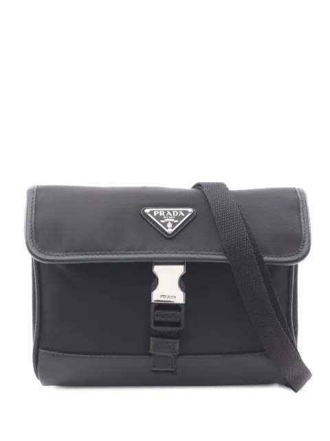 Prada Pre-Owned 2013-2025 Saffiano Trimmed Re Nylon Smartphone Case shoulder bag
