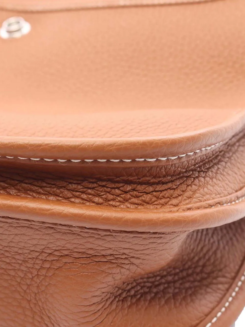 Pre-owned Hermes 2022 Clemence Evelyne Iii Pm Shoulder Bag In Brown