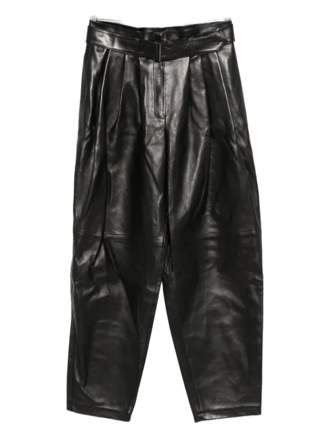 Magda Butrym belted leather trousers