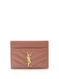 Saint Laurent Pre-Owned 2013-2025 Lambskin Cassandre Case card holder - Pink